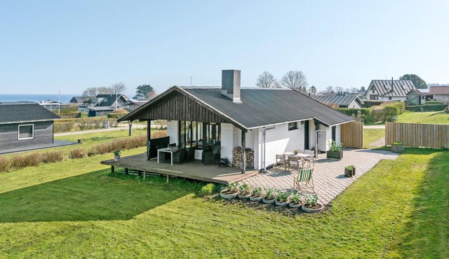 Beach front home in Asperup with house sea view
