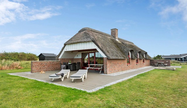 Beach front home in Ringkøbing with sauna