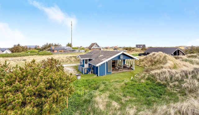 Beach front home in Frøstrup with house a panoramic view