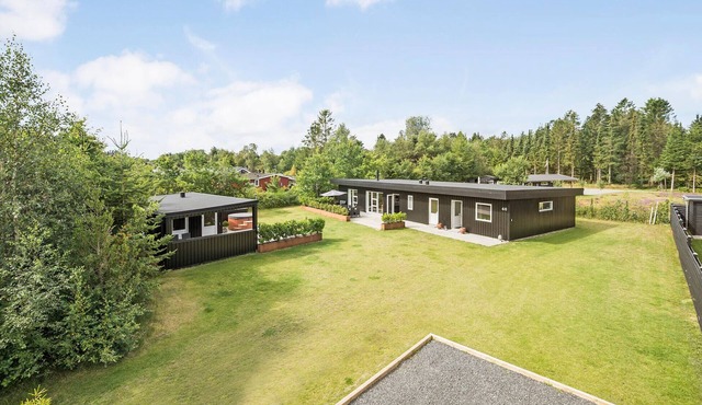 Beach front home in Højslev with sauna