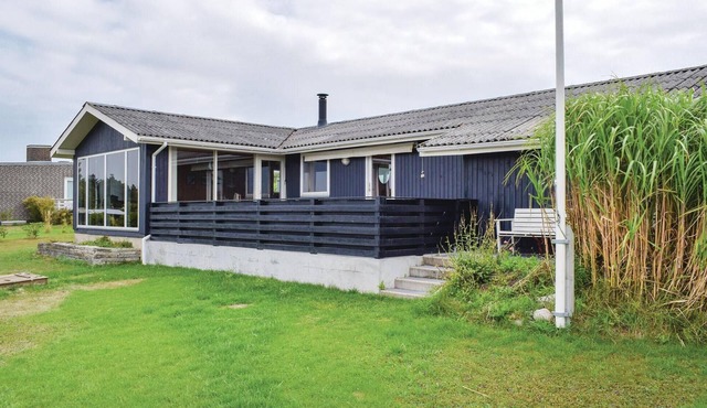 Beach front home in Knebel with house sea view