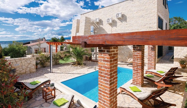Beach front home in Novigrad with sauna