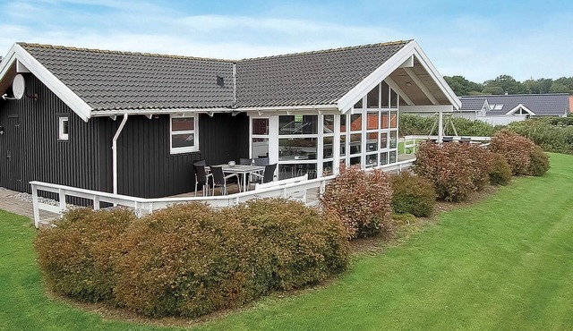 Beach front home in Sjølund with sauna