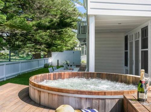Beach Front House Outdoor Hot Tub Sauna