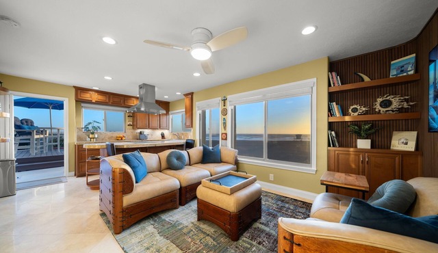 Beach Front - On the SAND, shoreline, ocean, beach, HB Pier and bike path views.
