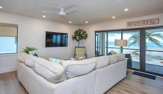 Beach House 15 - Direct gulf front home with pool and tennis