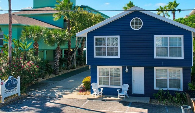 Beach Lodge at The Arbors – Retro Gulf Retreat w/Heated Pool, Beachfront Cabana & Beach Access