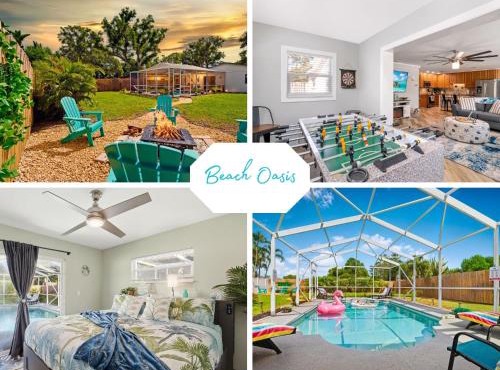 Beach Oasis, Sun, Pool, Game Room, Fire Pit, Serene, Near Beach, Pet Friendly