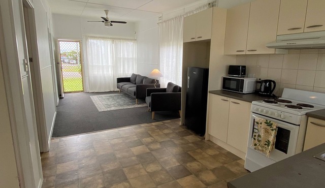 Beach shack, walk from beach and Entrance baths.