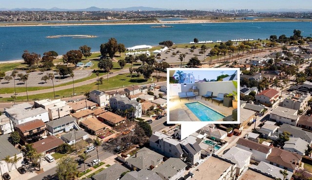 Beach Townhouse-6 beds 2 Bath 1/2 Block to Beach Park-Garage-Spa-Dog Friendly-AC