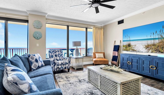 🌊Beach Views-Oversized Balcony-Gulf Front Pool-Hidden Dunes 704🌊