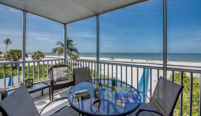 Beach Villas #101 - Beachfront Condo with Screened Lanai!