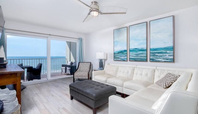 Beachfront 3BR Condo | Gulf Views, Balcony, Pool | Sleeps 8
