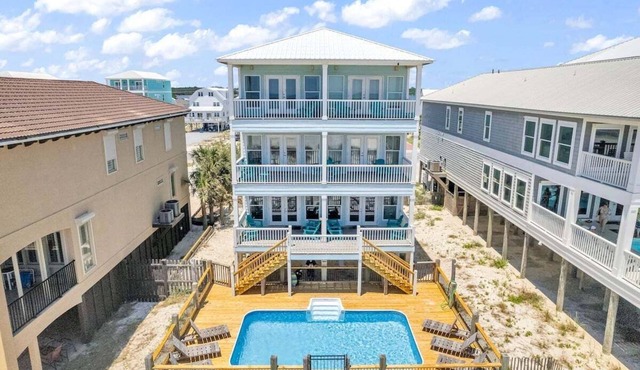 Beachfront 14br house -Private Pool - Bella Sol 2