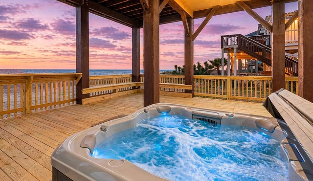 Beachfront 5BR | Hot Tub | Game Room | Sleeps 19