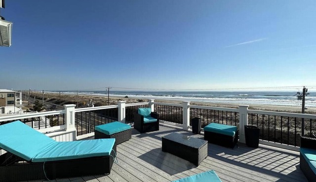 Beachfront AND Bay Views from this 5 Bedroom Sea Isle City Home