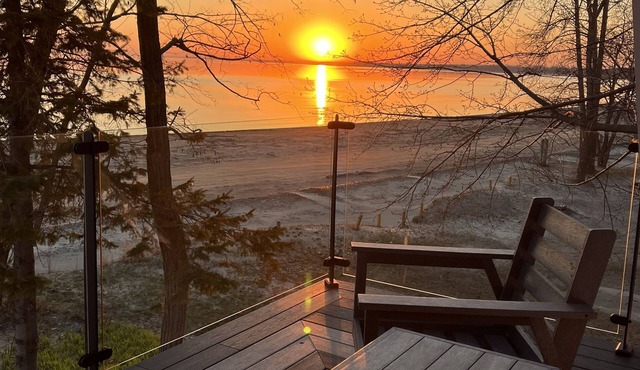 Beachfront and waterfront home for a relaxing getaway for couples or families.