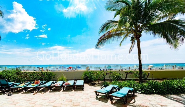 Beachfront | Balcony + Pool | 6 adults + kids