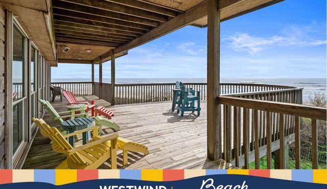 Beachfront Beauty with Huge Deck & Stunning Views