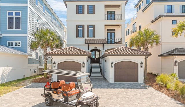 🏖️ Beachfront Bliss | Gulf Front | Golf Cart | Pool | Beach Chair Service ☀️