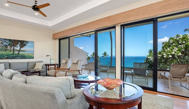 Beachfront Condo – Hear the Waves Crash | Makena Surf C207