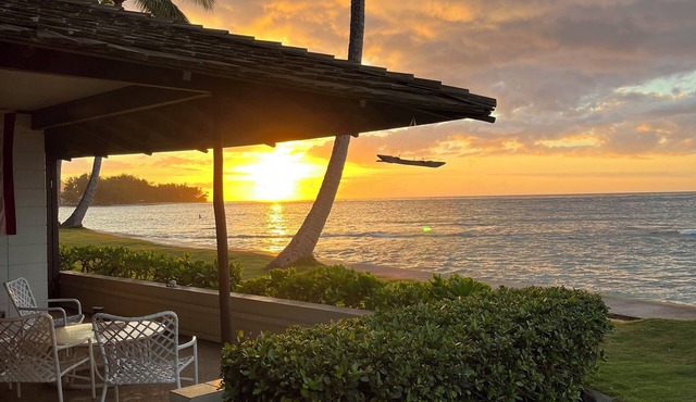 Beachfront Cottage on North Shore Oahu, Sleeps 4, $295/Night