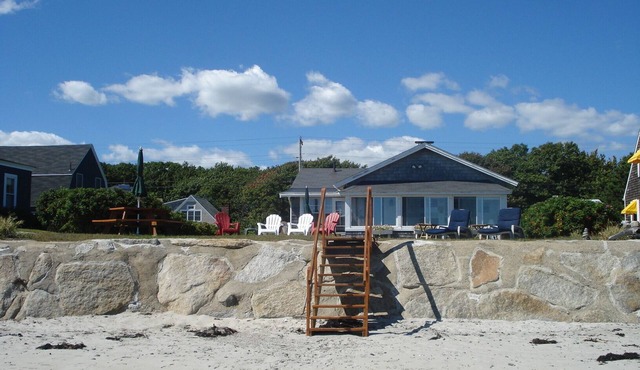 Beachfront cottage on Fortunes Rocks Beach