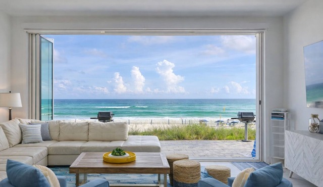 Beachfront Destin Retreat at Henderson Villas | Sleeps 16, Beachfront Destin Retreat | Rooftop Pool .