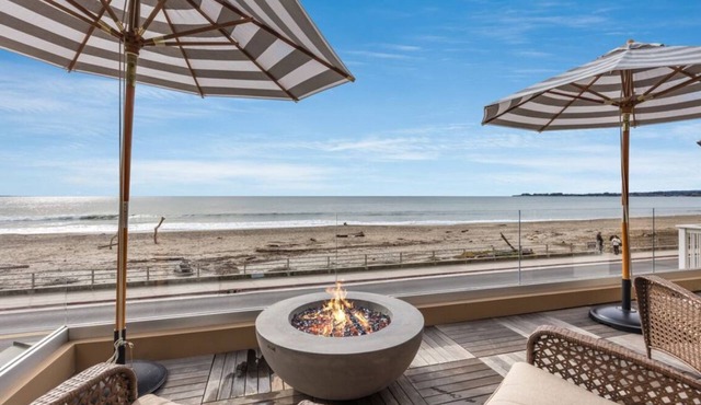 Beachfront home, steps from the sand