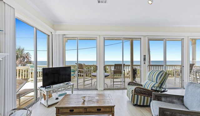 Beachfront home with wrap around deck and rooftop deck! - 6320 S. Atlantic