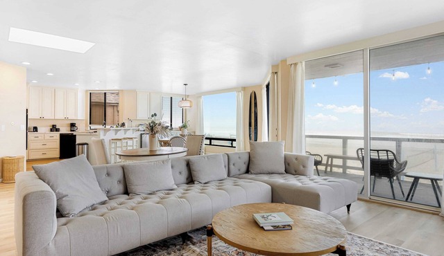 Beachfront Home w/Ocean Views Right on Mission Beach Belmont by Avantstay