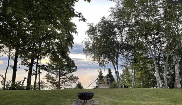 Beachfront property on Lake Huron with your water view and private beach