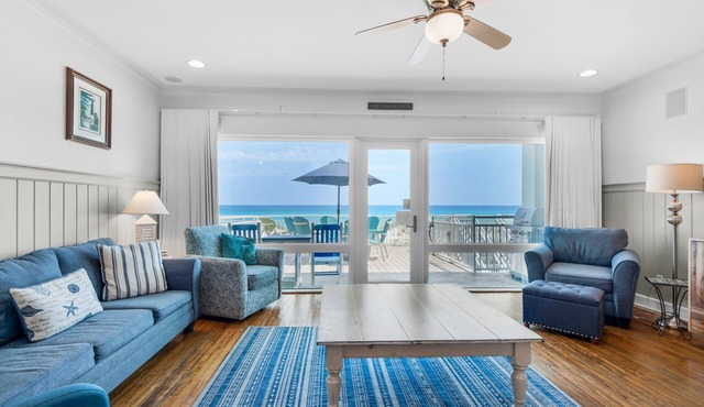 🏖️Beachfront & Relaxing! Outdoor Shower- 4BR White Sands 459