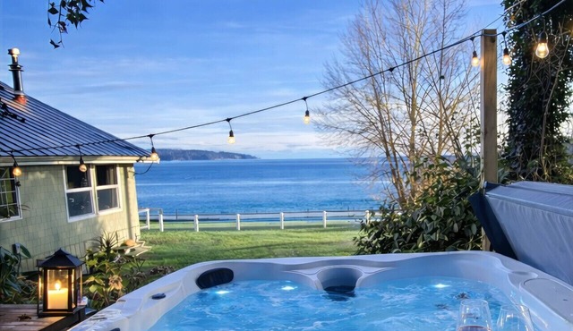 Beachfront Retreat with Hot Tub and Fire pit