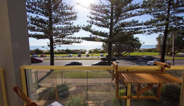 Beachfront self contained upstairs apartment