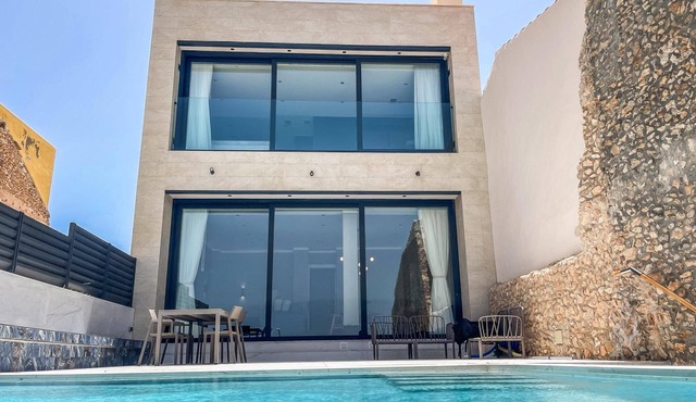 Beachfront villa at Playa Levante Cabo de Palos