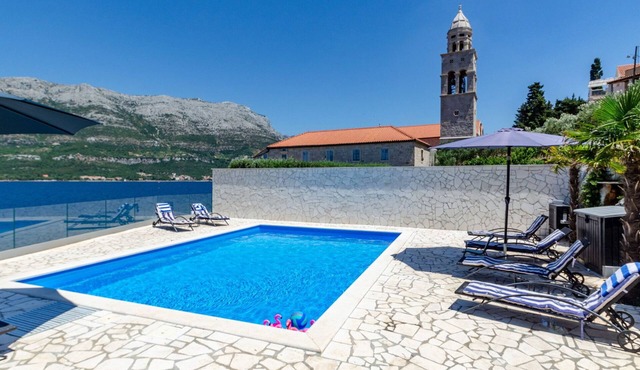 Beachfront Villa Gabriela with Pool