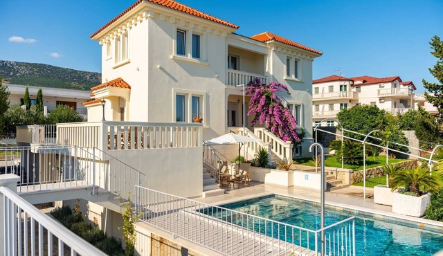Beachfront Villa Harmonia with Pool