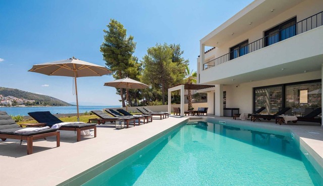 Beachfront Villa Sea Suprema with Pool