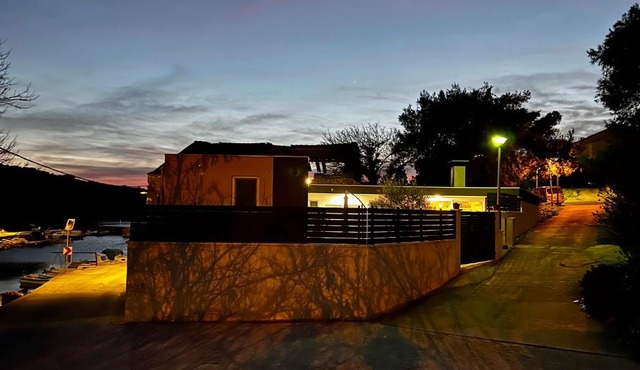 Beachfront Villa Melata with Sauna & Seaview