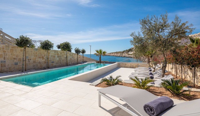 Beachfront Villa Sea Colors with Pool