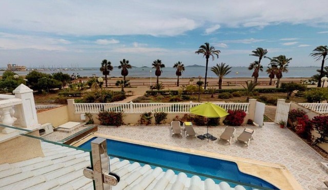 Beachfront VILLA - STUNNING sea views & own large POOL