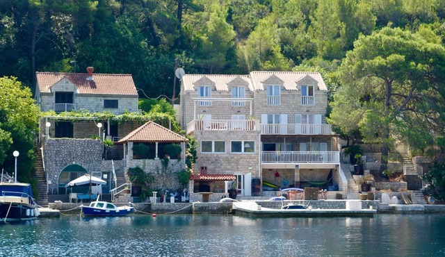 Beachfront villa with private beach right infront