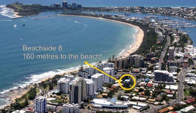 Beachside 2 - 3 Bedroom Budget Apartment only one block from Mooloolaba Beach!