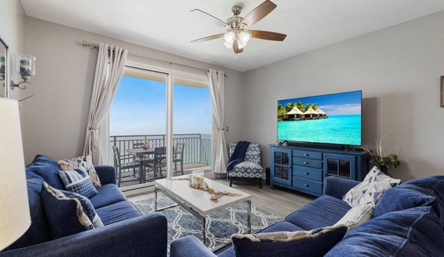 Beachside Breeze Gulf Front Unit: 2 Bedrooms, 2 Baths : Sleeps 6 on the 21st Floor