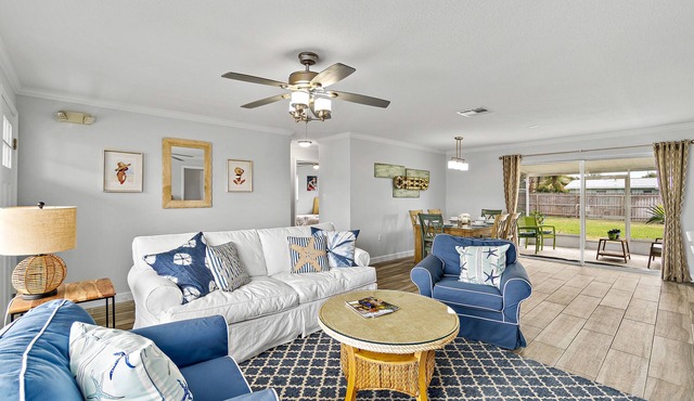 Beachside escape nestled between the ocean & river
