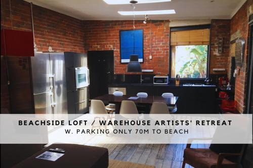 beachside loft warehouse artists retreat