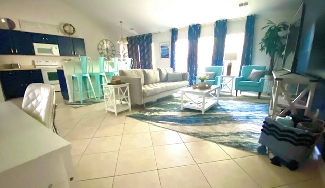 🏖Beachy Blue Haven near Savannah-3 Bed, 2 Bth