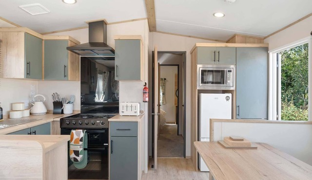 Beachy Lodge with Deck & Parking, nr Ilfracombe