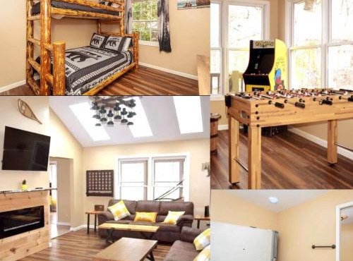 Bear Cabin-3 BR 2 Bath with Indoor Hot tub-one level-Pool Pass-Pet welcome